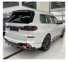 BODY AERO KIT for BMW X7 G07 LCI  Set includes:  Front Lip Side Skirts Rear Diffuser Rear Spoiler Roof Spoiler