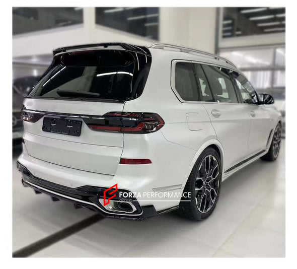 BODY AERO KIT for BMW X7 G07 LCI  Set includes:  Front Lip Side Skirts Rear Diffuser Rear Spoiler Roof Spoiler