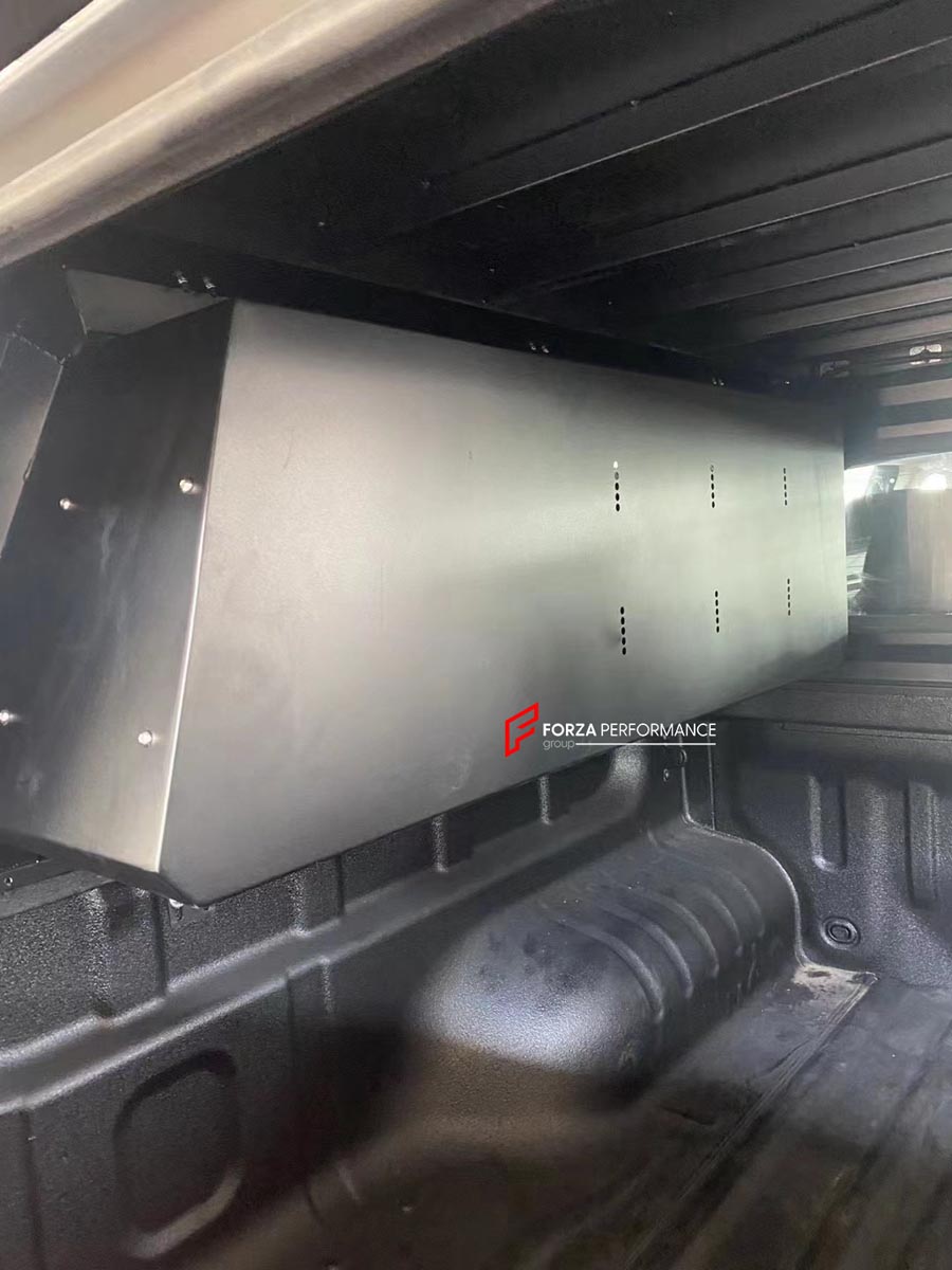 ALUMINIUM CANOPY SIDE KITCHEN for DODGE RAM FORD F-150 GMC SIERRA TOYOTA TUNDRA CHEVROLET SILVERADO Forza Performance Custom fit
Set includes:

Canopy Side Kitchen
Material: Aluminium

NOTE: Professional installation is required.