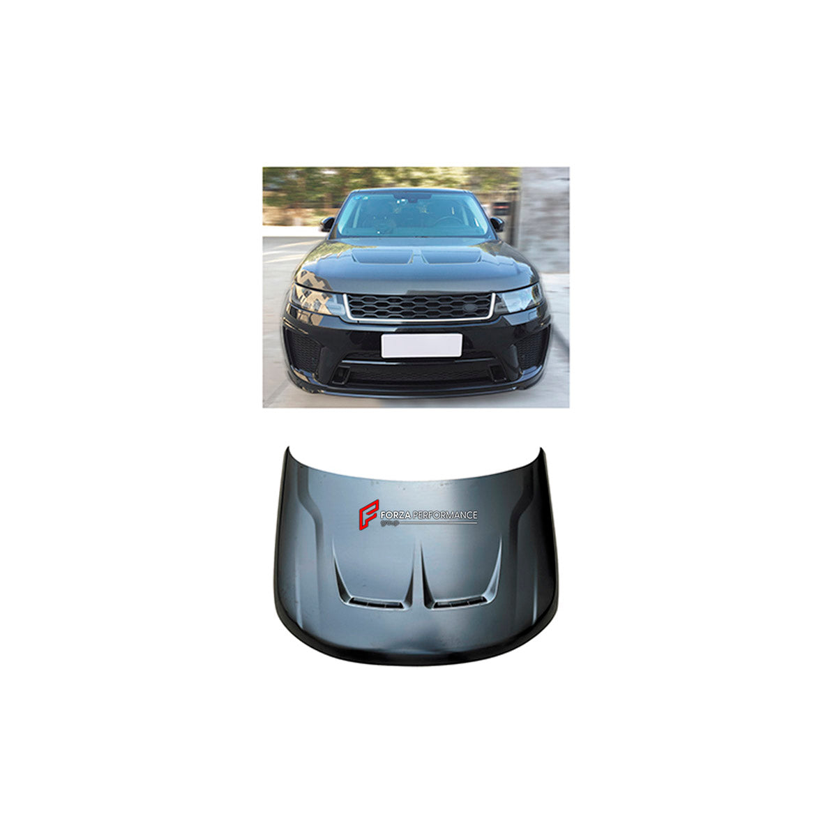 ALUMINIUM HOOD BONNET for Land Rover Range Rover Sport SVR 2014 - 2022
Set includes:

Hood Bonnet
Material: Aluminium

NOTE: Professional installation is required.