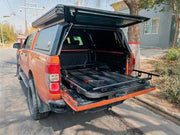 ALUMINIUM PICKUP BED SLIDING TRAY for DODGE RAM 1500 FORD F-150 JEEP GLADIATOR Forza Performance Custom fit
Set includes:

Pickup Bed Sliding Tray
Material: Aluminium

NOTE: Professional installation is required.