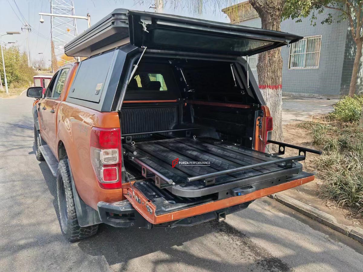 ALUMINIUM PICKUP BED SLIDING TRAY for DODGE RAM 1500 FORD F-150 JEEP GLADIATOR Forza Performance Custom fit
Set includes:

Pickup Bed Sliding Tray
Material: Aluminium

NOTE: Professional installation is required.
