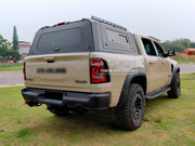 ALUMINIUM PICKUP CANOPY HARD TOP for DODGE RAM 1500 ISUZU D-MAX JEEP GLADIATOR NISSAN NAVARA Forza Performance Custom fit
Set includes:

Pickup Canopy Hard Top
Material: Aluminium

NOTE: Professional installation is required.