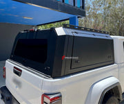 ALUMINIUM PICKUP CANOPY HARD TOP for DODGE RAM 1500 ISUZU D-MAX JEEP GLADIATOR NISSAN NAVARA Forza Performance Custom fit
Set includes:

Pickup Canopy Hard Top
Material: Aluminium

NOTE: Professional installation is required.