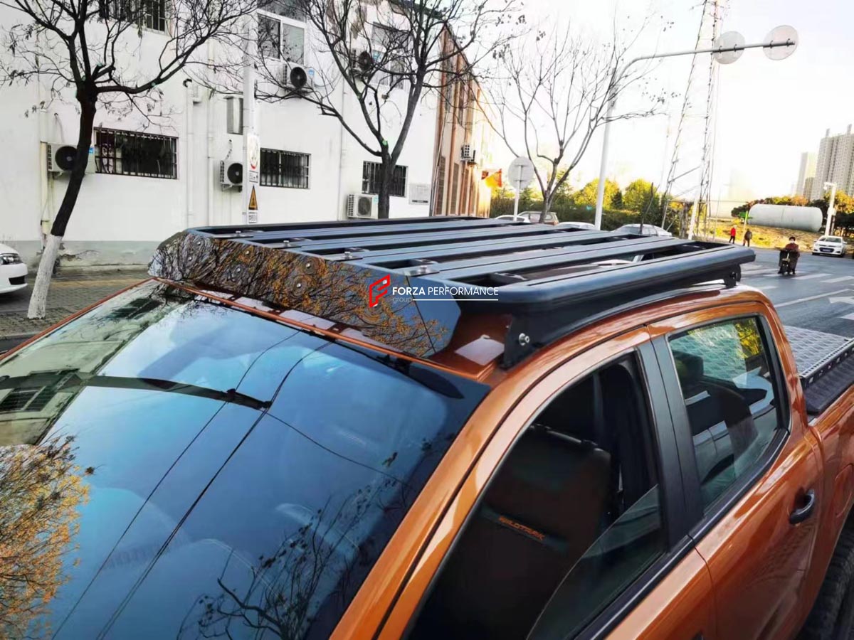 ALUMINIUM ROOF RACK for FORD RANGER Forza Performance Custom fit
Set includes:

Roof Rack
Material: Aluminium

NOTE: Professional installation is required.