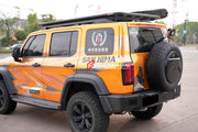 ALUMINIUM ROOF RACK for GREAT WALL TANK 300 Forza Performance Custom fit
Set includes:

Roof Rack
Material: Aluminium

NOTE: Professional installation is required.