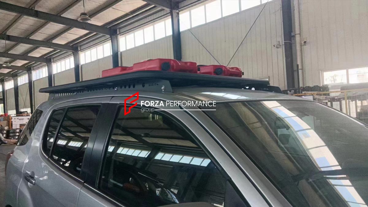 ALUMINIUM ROOF RACK for ISUZU MU-X Forza Performance Custom fit
Set includes:

Roof Rack
Material: Aluminium

NOTE: Professional installation is required.