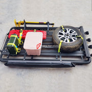 ALUMINIUM ROOF RACK for LAND ROVER DEFENDER 1990 - 2016 Forza Performance Custom fit
Set includes:

Roof Rack
Material: Aluminium

NOTE: Professional installation is required.