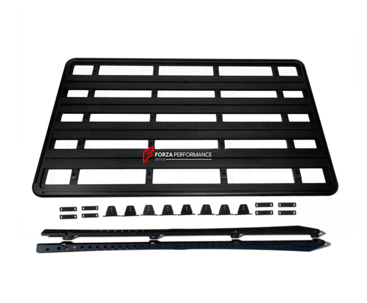 ALUMINIUM ROOF RACK for LAND ROVER DISCOVERY Forza Performance Custom fit
Set includes:

Roof Rack
Material: Aluminium

NOTE: Professional installation is required.