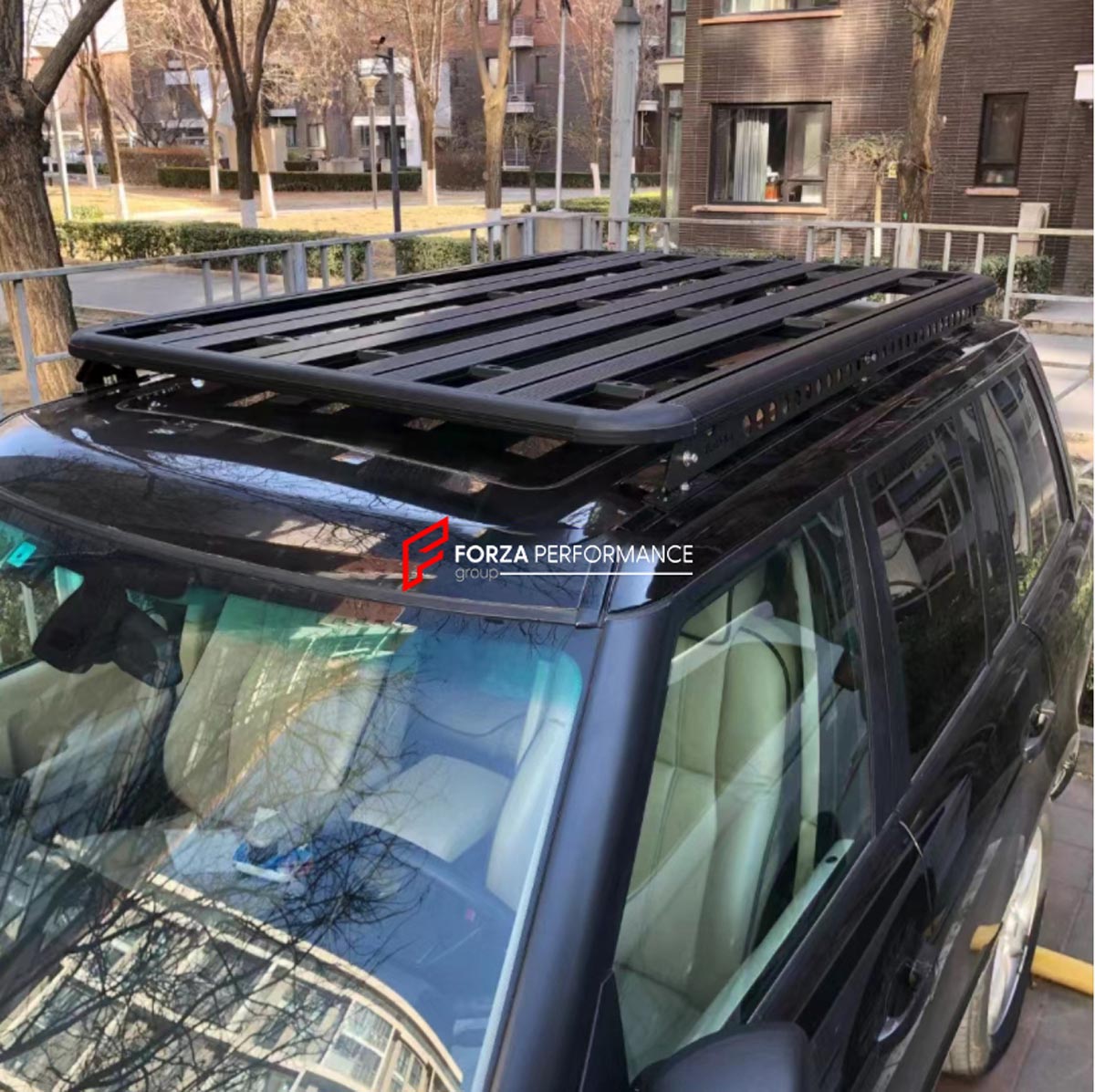 ALUMINIUM ROOF RACK for LAND ROVER FREELANDER Forza Performance Custom fit
Set includes:

Roof Rack
Material: Aluminium

NOTE: Professional installation is required.