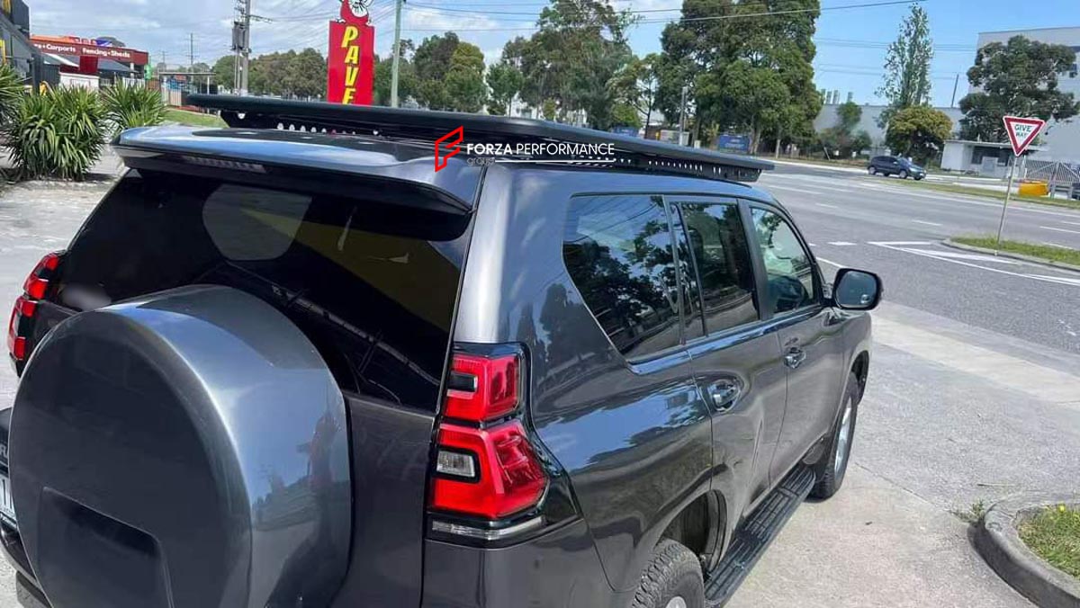 ALUMINIUM ROOF RACK for LEXUS GX TOYOTA LAND CRUISER PRADO 150 Forza Performance Custom fit
Set includes:

Roof Rack
Material: Aluminium

NOTE: Professional installation is required.