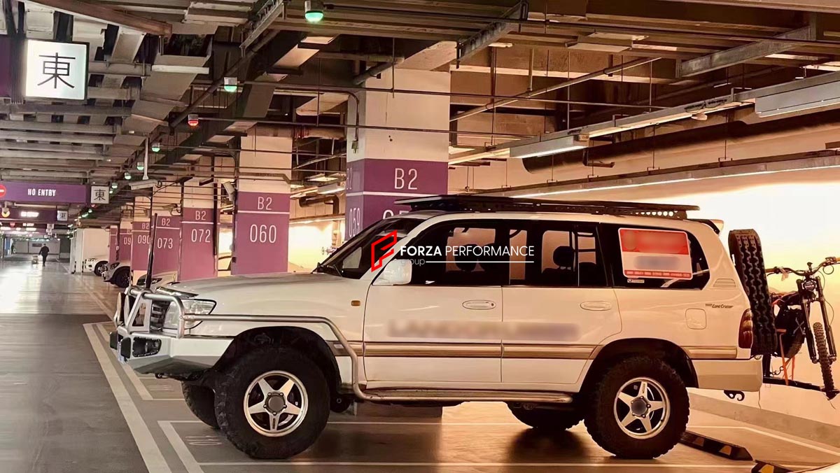ALUMINIUM ROOF RACK for LEXUS LX470 TOYOTA LAND CRUISER LC100 Forza Performance Custom fit
Set includes:

Roof Rack
Material: Aluminium

NOTE: Professional installation is required.