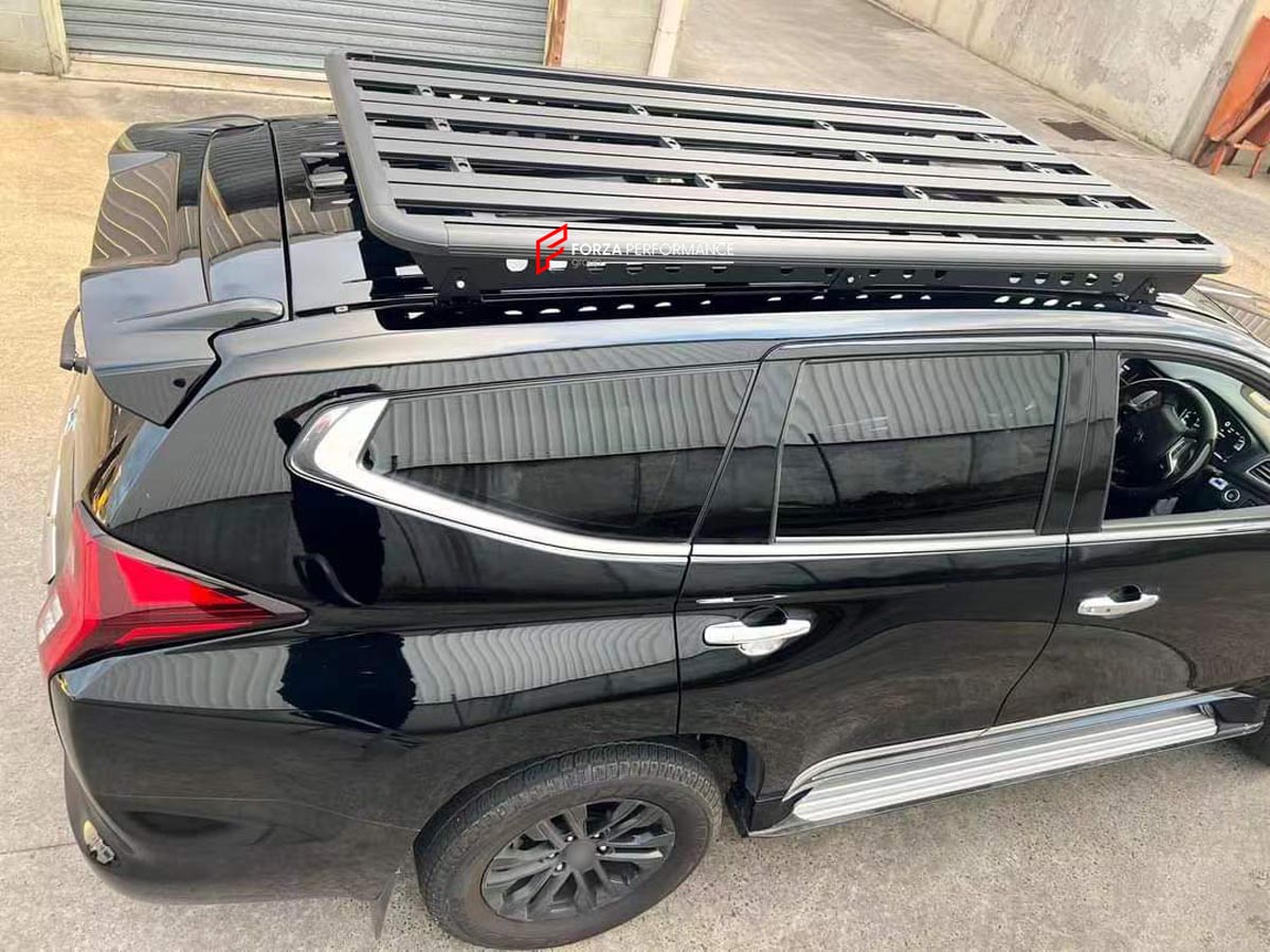 ALUMINIUM ROOF RACK for MITSUBISHI PAJERO PAJERO SPORT Forza Performance Custom fit
Set includes:

Roof Rack
Material: Aluminium

NOTE: Professional installation is required.