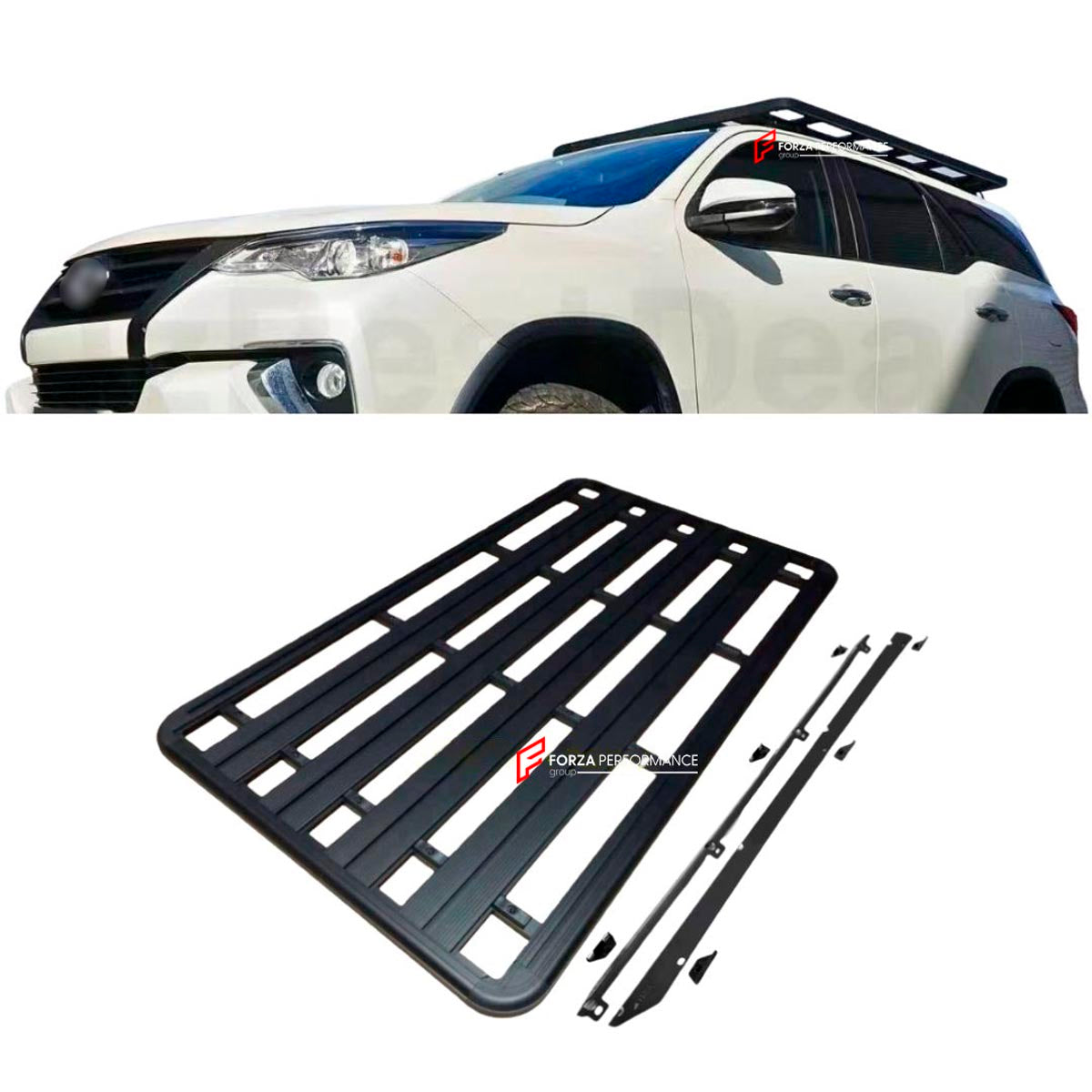 ALUMINIUM ROOF RACK for NISSAN TERRA Forza Performance Custom fit
Set includes:

Roof Rack
Material: Aluminium

NOTE: Professional installation is required.