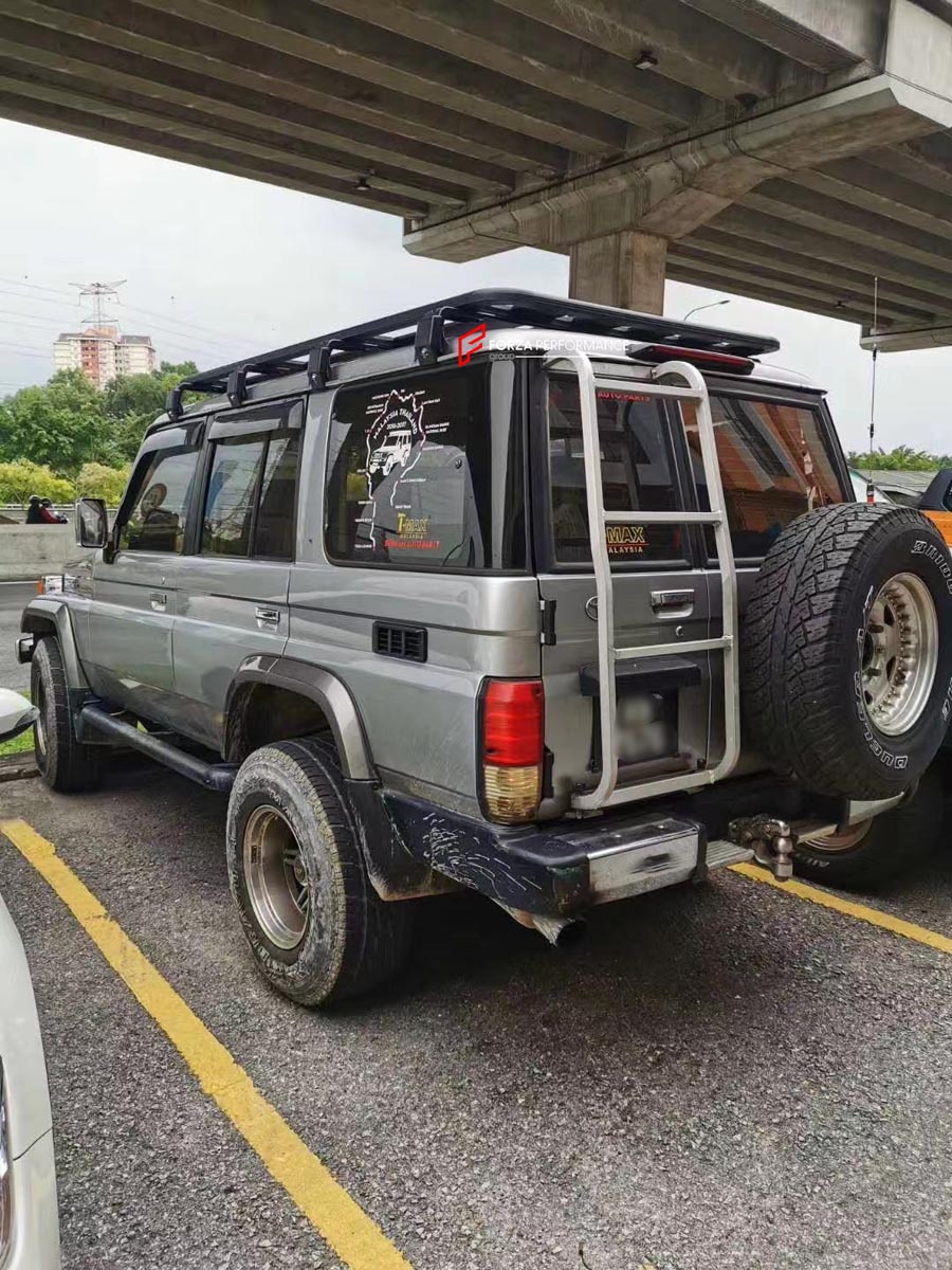 ALUMINIUM ROOF RACK for TOYOTA LAND CRUISER LC70 LC80 PRADO 90 Forza Performance Custom fit
Set includes:

Roof Rack
Material: Aluminium

NOTE: Professional installation is required.