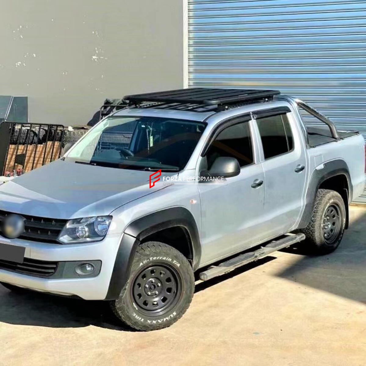 ALUMINIUM ROOF RACK for VOLKSWAGEN AMAROK 2010 - 2021 Forza Performance Custom fit
Set includes:

Roof Rack
Material: Aluminium

NOTE: Professional installation is required.