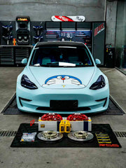 We manufacture premium quality carbon ceramic brakes discs rotors for TESLA MODEL 3 2017 - 2023 in any size

Specification:

Authentic AP Racing CP8522 6 Pot Front Brake Calipers
Front disc: 380 mm, thickness 36 mm


Includes: brake disсs / rotors, brake pads, brackets for calipers, hoses.

BRAKE DISCS ROTORS CAN BE MADE FOR YOUR CAR IN ANY SIZE AND UPGRADED FROM IRON / STEEL DISCS TO CARBON CERAMIC

PLEASE INCLUDE YOUR CAR VIN, MODEL, YEAR AND WHEELS SIZE.

Note: Professional installation required. Sometim