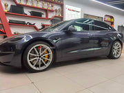 We manufacture premium quality carbon ceramic brakes discs rotors for TESLA MODEL 3 FACELIFT 2023+ in any size

Specification:

Authentic AP Racing CP8522 6 Pot Front Brake Calipers
Front disc: 390 mm, thickness 36 mm


Includes: brake disсs / rotors, brake pads, brackets for calipers, hoses.

BRAKE DISCS ROTORS CAN BE MADE FOR YOUR CAR IN ANY SIZE AND UPGRADED FROM IRON / STEEL DISCS TO CARBON CERAMIC

PLEASE INCLUDE YOUR CAR VIN, MODEL, YEAR AND WHEELS SIZE.

Note: Professional installation required. Some