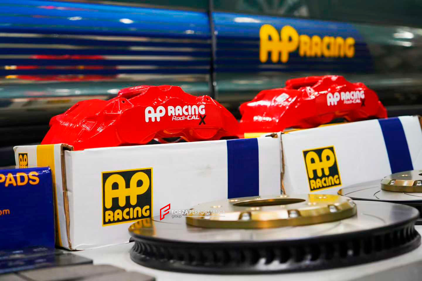 FRONT BIG BRAKE KIT BBK for FORD F-150 RAPTOR P552 2018 - 2020

Forza Performance Group offers various types of big brake kits, all types of aftermarket brake calipers, as well as genuine original brands of all types, such as AP Racing, Brembo, Akebono, AMG, M Performance, Audi, Porsche, Lamborghini, Toyota TRD, etc.

Current set includes:

2x Authentic AP Racing CP8576 6 Pot Front Brake Calipers

2x Front Brake Discs 350 mm, thickness 34 mm

2x Brake Caliper Adapters
2x Brake Pads


PLEASE INCLUDE YOUR VIN