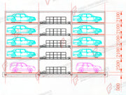 ASP Automated Shuttle Parking System - Robotic Automated Parking (APS) - almacenamiento de vehículos / rangement de voiture