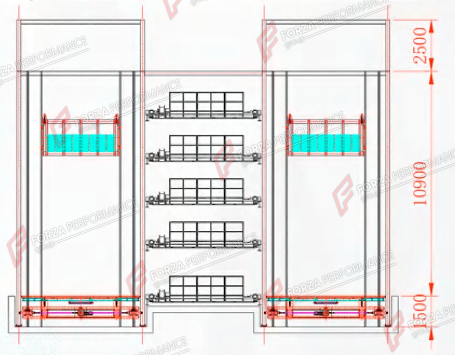ASP Automated Shuttle Parking System - Robotic Automated Parking (APS) - elevador hidráulico para coches / stockage de véhicules