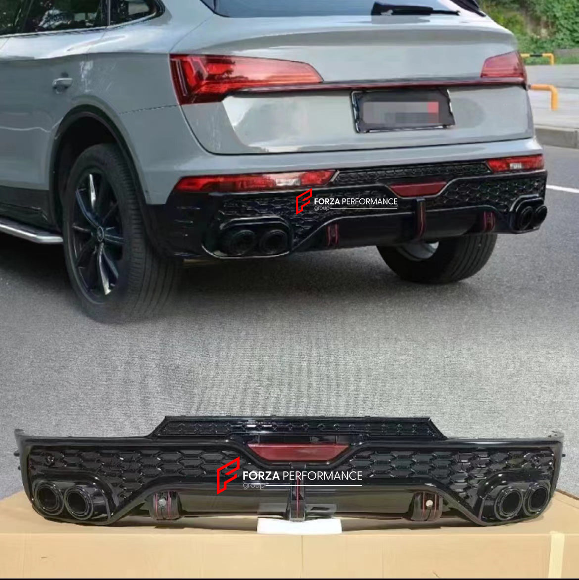 REAR DIFFUSER FOR AUDI Q5 FY FACELIFT 2021+