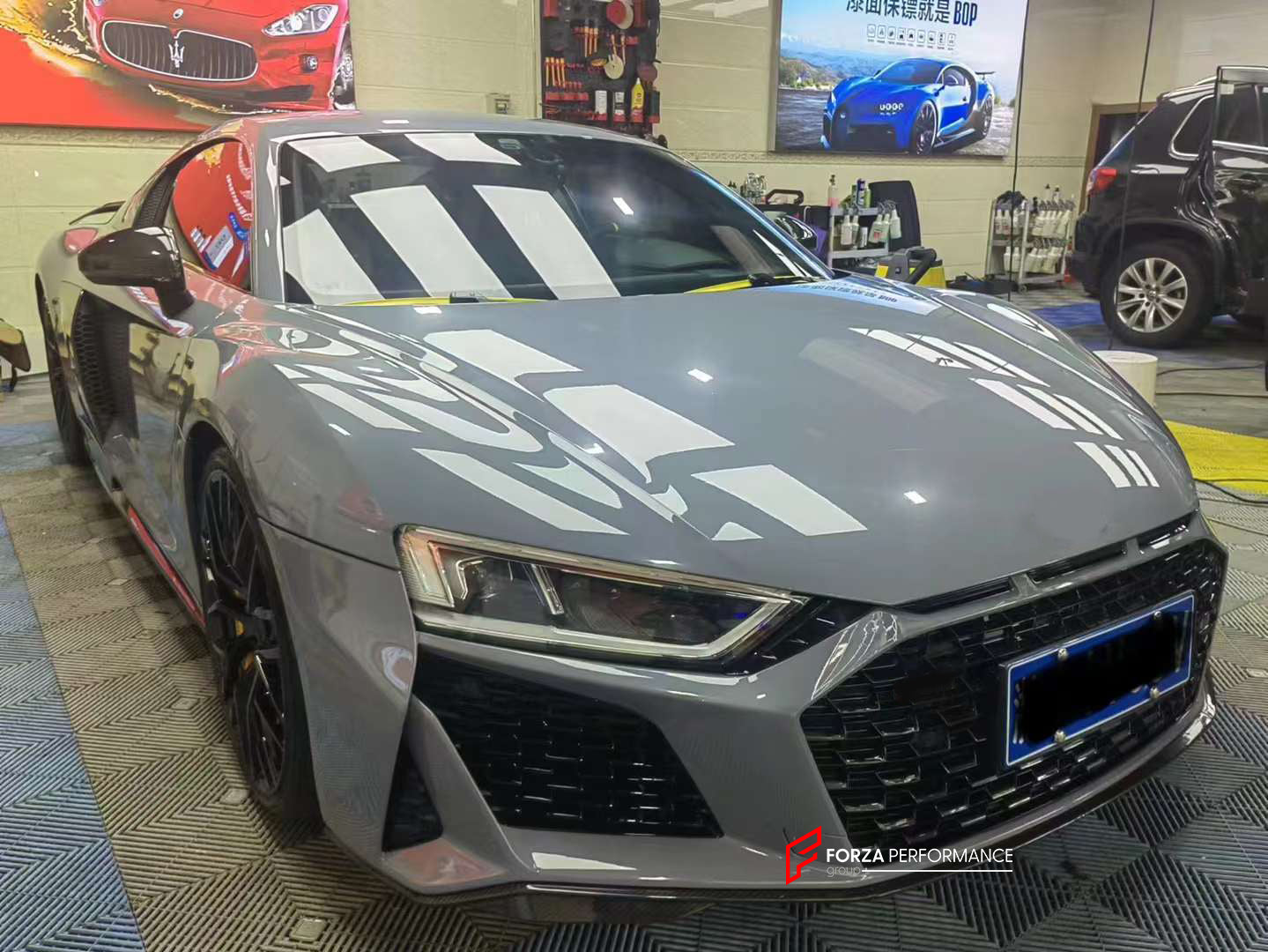 CONVERSION DRY CARBON BODY KIT for AUDI R8 4S 2015-2018 UPGRADE to AUDI R8 4S 2020+

Set includes:

Front Bumper Assembly

Front Grille
Front Lip
Side Skirts
Rear Bumper Assembly
Rear Diffuser
Rear Spoiler

Material: Plastic + Dry Carbon

NOTE: Professional installation is required. Dry carbon parts will fit to Original R8 2020+

Contact us for pricing

Payment ►
Visa

Mastercard

PayPal with a credit card (add 4.4% at checkout)
Payoneer
Cryptocurrency
Shipment ►
By express DHL/UPS/TNT/FedEx
To the local in