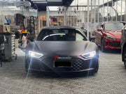 CONVERSION DRY CARBON BODY KIT for AUDI R8 4S 2015-2018 UPGRADE to AUDI R8 4S 2020+

Set includes:

Front Bumper Assembly

Front Grille
Front Lip
Side Skirts
Rear Bumper Assembly
Rear Diffuser
Rear Spoiler

Material: Plastic + Dry Carbon

NOTE: Professional installation is required. Dry carbon parts will fit to Original R8 2020+

Contact us for pricing

Payment ►
Visa

Mastercard

PayPal with a credit card (add 4.4% at checkout)
Payoneer
Cryptocurrency
Shipment ►
By express DHL/UPS/TNT/FedEx
To the local in