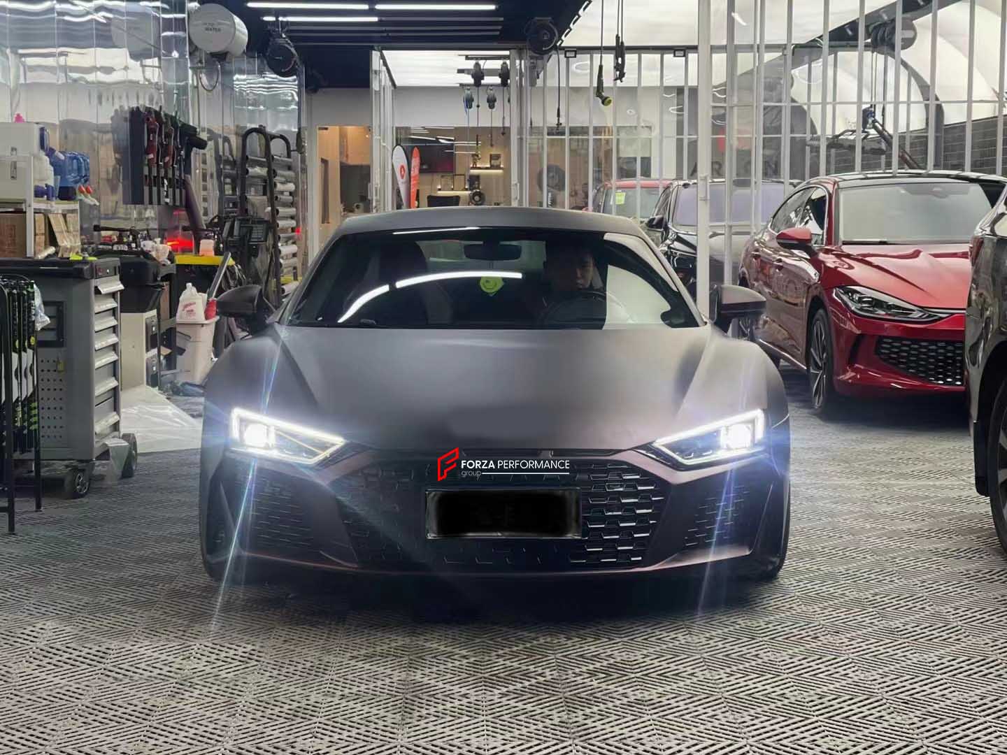CONVERSION DRY CARBON BODY KIT for AUDI R8 4S 2015-2018 UPGRADE to AUDI R8 4S 2020+

Set includes:

Front Bumper Assembly

Front Grille
Front Lip
Side Skirts
Rear Bumper Assembly
Rear Diffuser
Rear Spoiler

Material: Plastic + Dry Carbon

NOTE: Professional installation is required. Dry carbon parts will fit to Original R8 2020+

Contact us for pricing

Payment ►
Visa

Mastercard

PayPal with a credit card (add 4.4% at checkout)
Payoneer
Cryptocurrency
Shipment ►
By express DHL/UPS/TNT/FedEx
To the local in