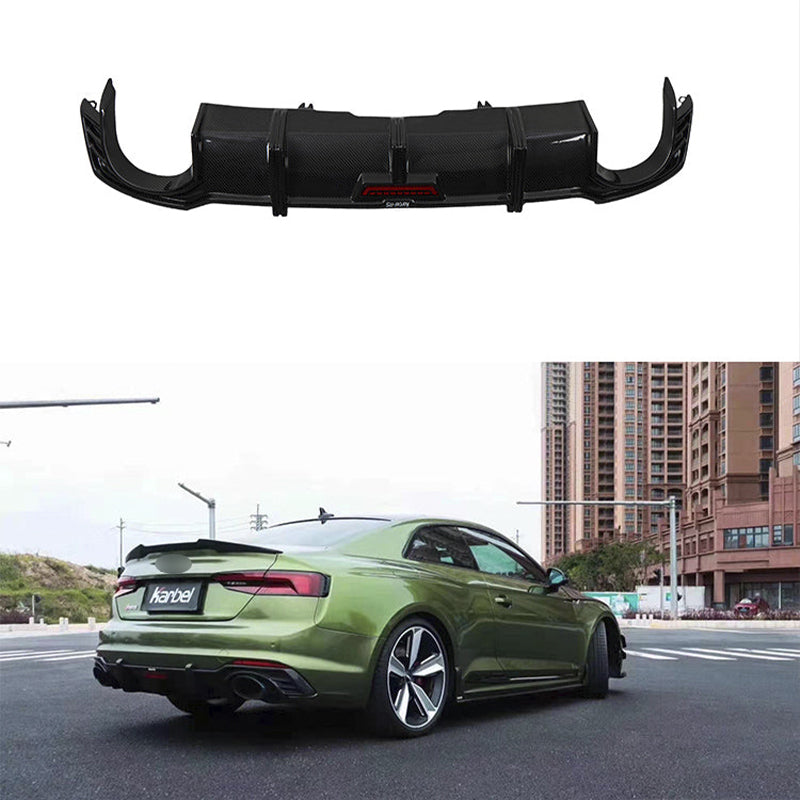 KARBEL DRY CARBON FIBER REAR DIFFUSER FOR AUDI RS5 B9 2017-2019