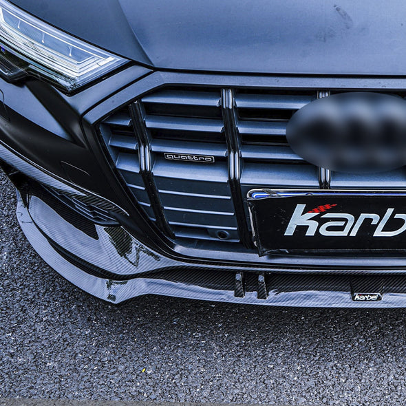 KARBEL CARBON CARBON FIBER UPPER VALENCES FOR AUDI A6 ALLROAD C8 2020-ON