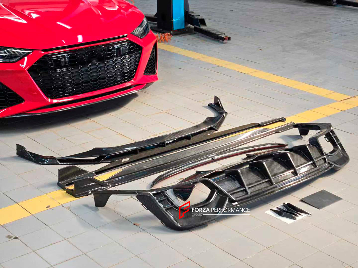 AUTHENTIC AULENA CARBON BODY KIT for AUDI RS6 C8 FACELIFT 2024+

Set includes:

Front Lip

Front Bumper Canards
Side Skirts

Rear Roof Spoiler
Rear Spoiler
Rear Diffuser

Material: Carbon Fiber

NOTE: Professional installation is required.

Contact us for pricing

Payment ►
Visa
Mastercard
PayPal with a credit card (add 4.4% at checkout)
Payoneer
Cryptocurrency
Shipment ►
By express DHL/UPS/TNT/FedEx
To the local international airport
Special line by air
Special line by the sea
To Europe and the UK by train