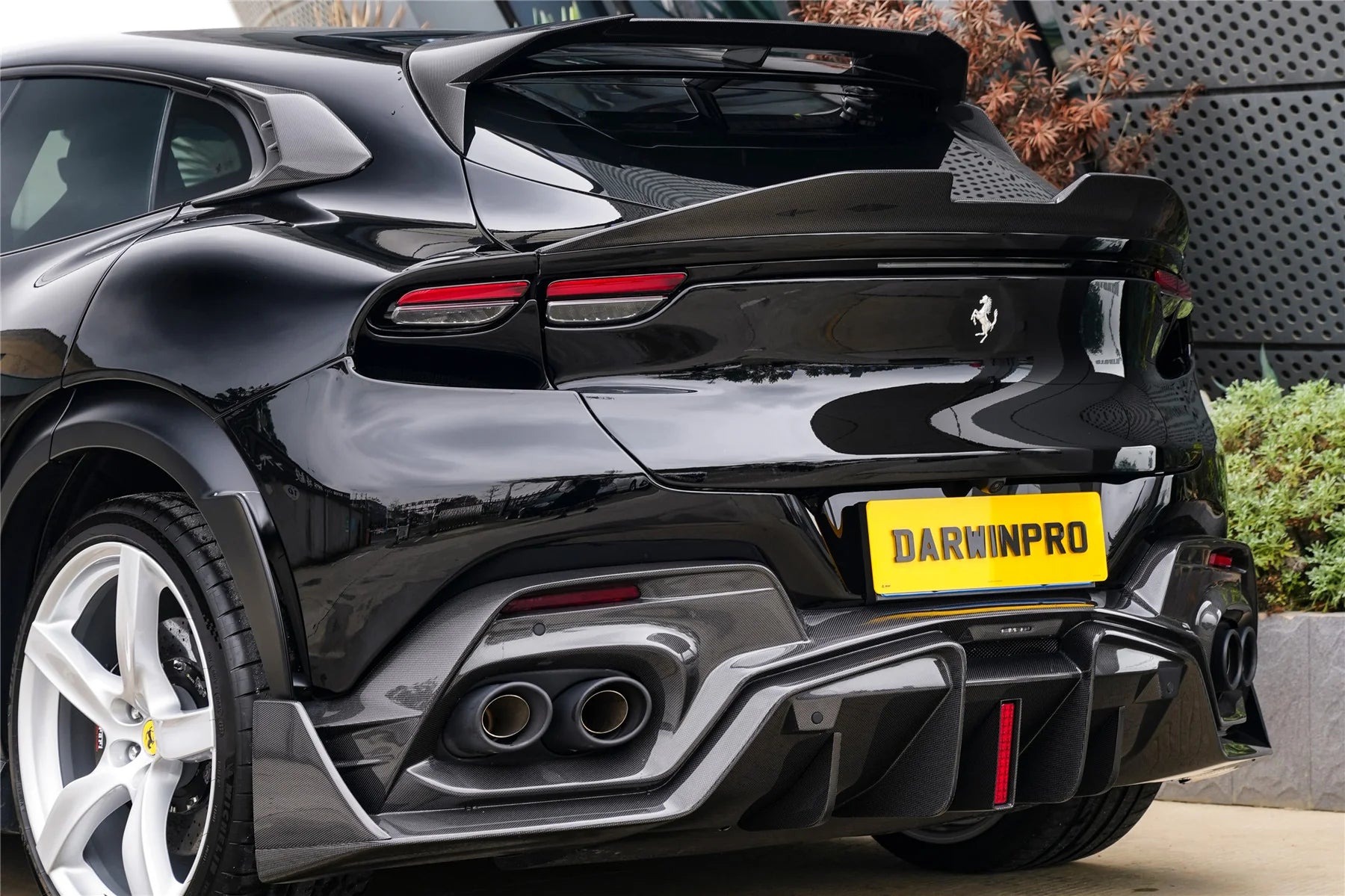 AUTHENTIC DARWINPRO CARBON BODY KIT for FERRARI PUROSANGUE F175 iMP Design Soft

Set includes:

Front Lips
Side Skirts
Rear Diffuser
Material: Carbon

NOTE: Professional installation is required.