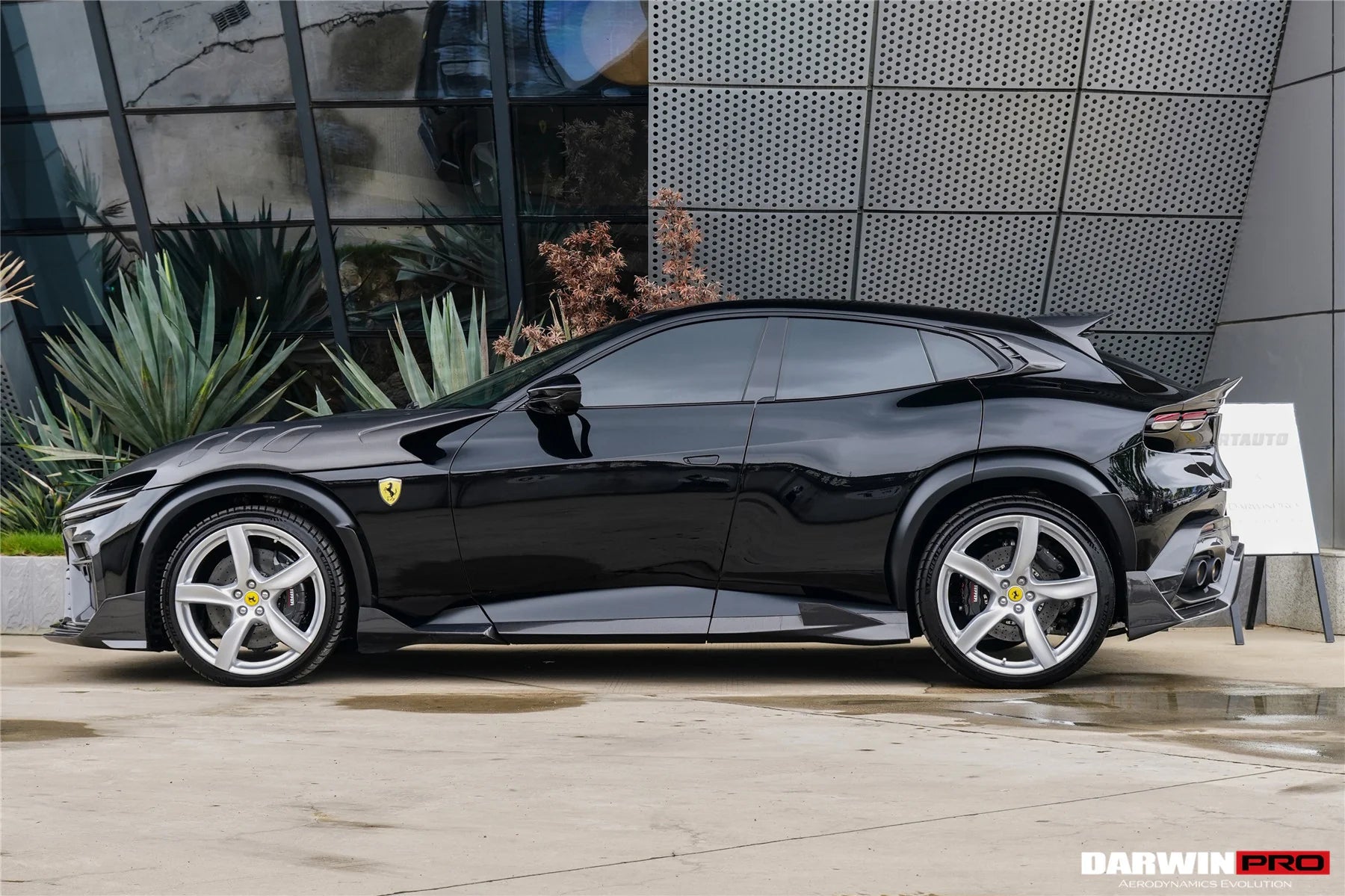AUTHENTIC DARWINPRO CARBON BODY KIT for FERRARI PUROSANGUE F175 iMP Design Soft

Set includes:

Front Lips
Side Skirts
Rear Diffuser
Material: Carbon

NOTE: Professional installation is required.