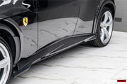 Set includes:

Front Bumper
Hood / Bonnet
Side Skirts
Fender Flares
Rear Bumper
Material: Carbon

NOTE: Professional installation is required.