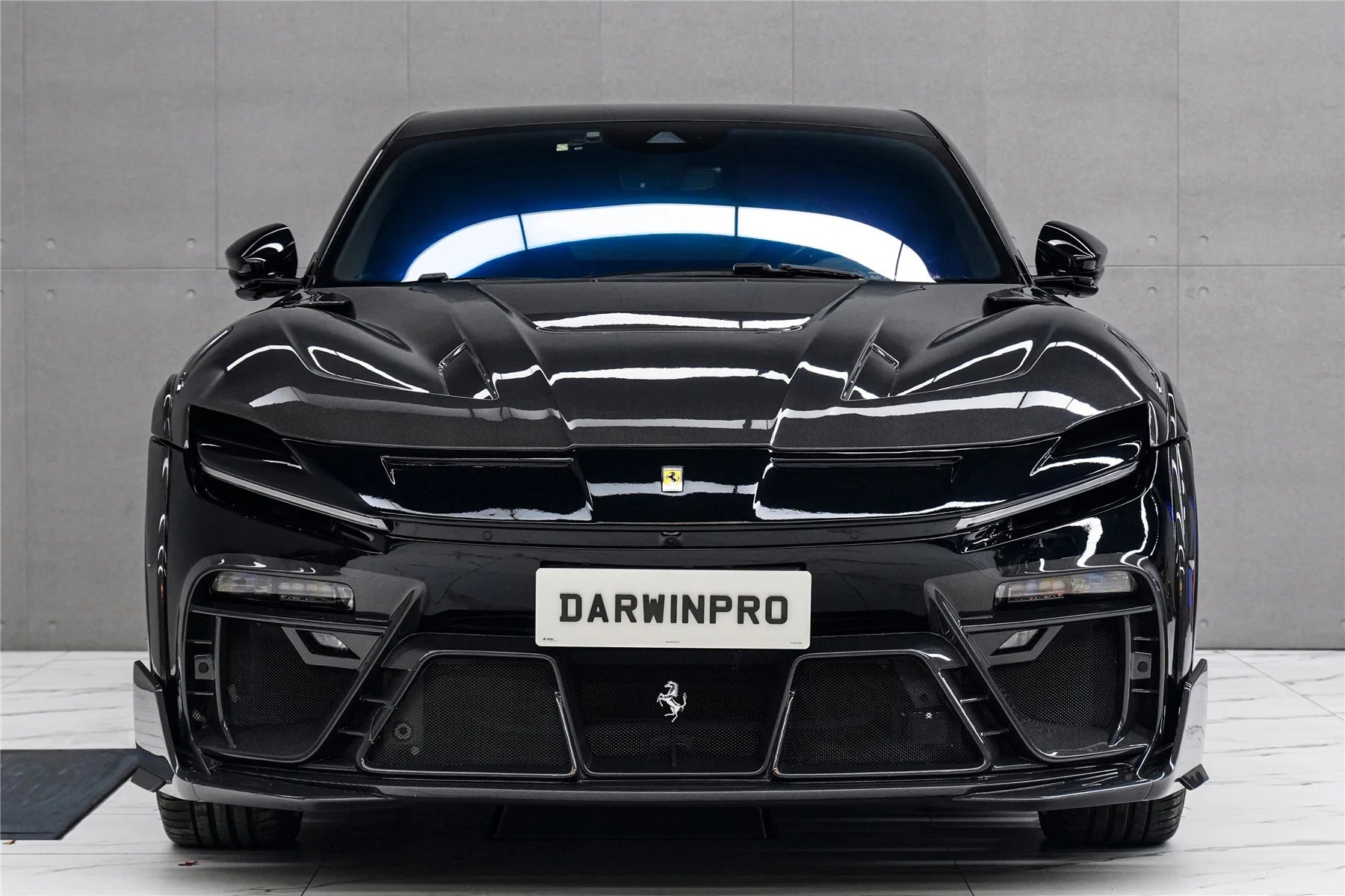 Set includes:

Front Bumper
Hood / Bonnet
Side Skirts
Fender Flares
Rear Bumper
Material: Carbon

NOTE: Professional installation is required.