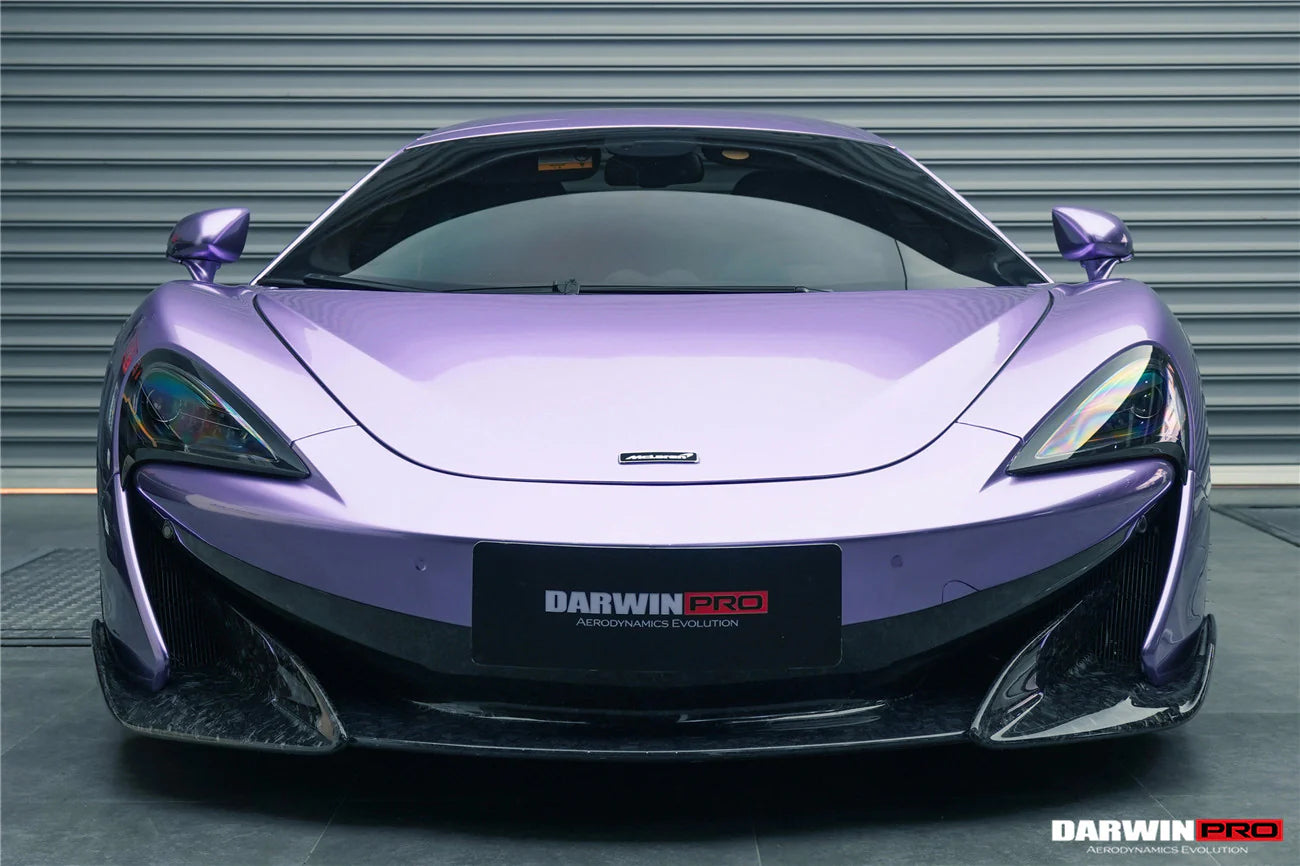 AUTHENTIC DARWINPRO CARBON FRONT BUMPER LIP for MCLAREN 600LT 2018 - 2021
Set includes:

Front Bumper Lip
Material: Carbon

NOTE: Professional installation is required