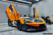AUTHENTIC DARWINPRO CARBON FRONT BUMPER SPLITTER for MCLAREN 600LT 2018 - 2021
Set includes:

Front Bumper Splitter
Material: Carbon

NOTE: Professional installation is required