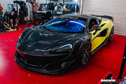 AUTHENTIC DARWINPRO CARBON FRONT LIP for MCLAREN 600LT 570S 2015 - 2021
Set includes:

Front Lip
Material: Carbon

NOTE: Professional installation is required
