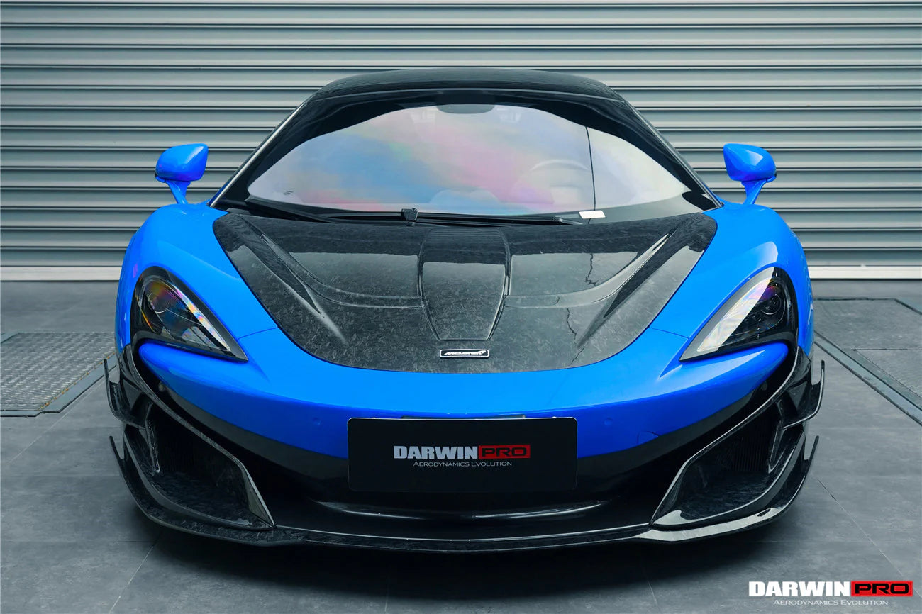 AUTHENTIC DARWINPRO CARBON FRONT LIP for MCLAREN 600LT 570S 2015 - 2021
Set includes:

Front Lip
Material: Carbon

NOTE: Professional installation is required