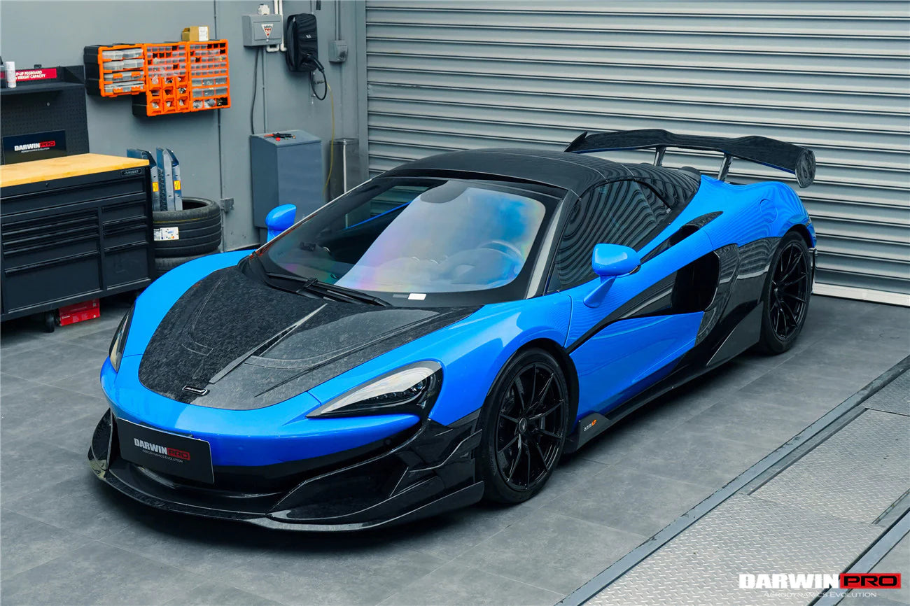 AUTHENTIC DARWINPRO CARBON FRONT LIP for MCLAREN 600LT 570S 2015 - 2021
Set includes:

Front Lip
Material: Carbon

NOTE: Professional installation is required