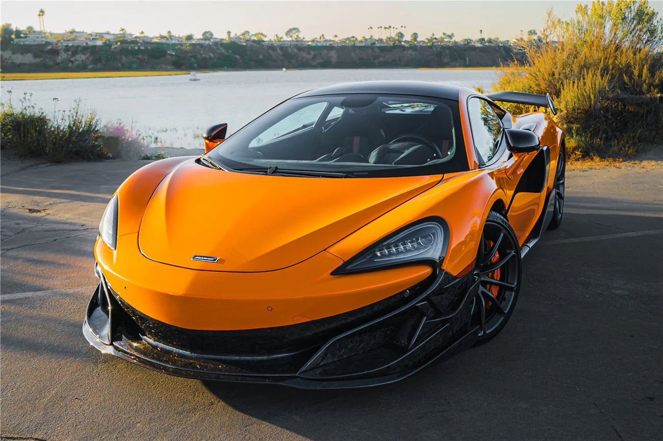 AUTHENTIC DARWINPRO CARBON FRONT LIP for MCLAREN 600LT 570S 2015 - 2021
Set includes:

Front Lip
Material: Carbon

NOTE: Professional installation is required