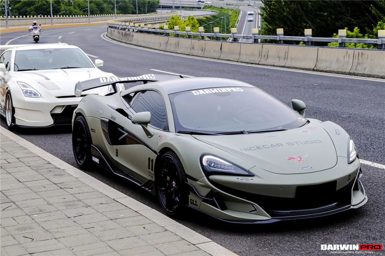 AUTHENTIC DARWINPRO CARBON FRONT LIP for MCLAREN 600LT 570S 2015 - 2021
Set includes:

Front Lip
Material: Carbon

NOTE: Professional installation is required