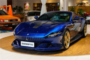 AUTHENTIC DARWINPRO CARBON FRONT LIP SPLITTER for FERRARI ROMA 2020+ Forza Performance Custom fit BKSS Style
Set includes:

Front Lip Splitter
Material: Carbon (Can be made in Forged Carbon or Dry Carbon)

NOTE: Professional installation is required.