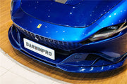 AUTHENTIC DARWINPRO CARBON FRONT LIP SPLITTER for FERRARI ROMA 2020+ Forza Performance Custom fit BKSS Style
Set includes:

Front Lip Splitter
Material: Carbon (Can be made in Forged Carbon or Dry Carbon)

NOTE: Professional installation is required.