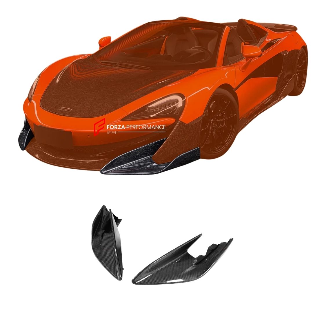AUTHENTIC DARWINPRO CARBON FRONT LIP SPLITTER for MCLAREN 600LT 2018 - 2021
Set includes:

Front Lip Splitter
Material: Carbon

NOTE: Professional installation is required