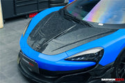 AUTHENTIC DARWINPRO CARBON HOOD BONNET BKSSII for MCLAREN 540C 570S 570GT 600LT 2015 - 2021
Set includes:

Hood Bonnet
Material: Carbon (Can be made in Forged Carbon)

NOTE: Professional installation is required