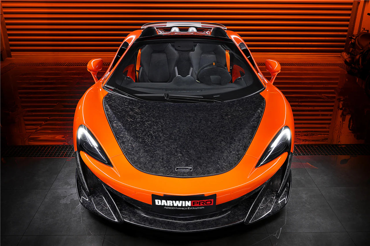 AUTHENTIC DARWINPRO CARBON HOOD BONNET for MCLAREN 540C 570S 570GT 600LT 2015 - 2021
Set includes:

Hood Bonnet
Material: Carbon (Can be made in Forged Carbon)

NOTE: Professional installation is required