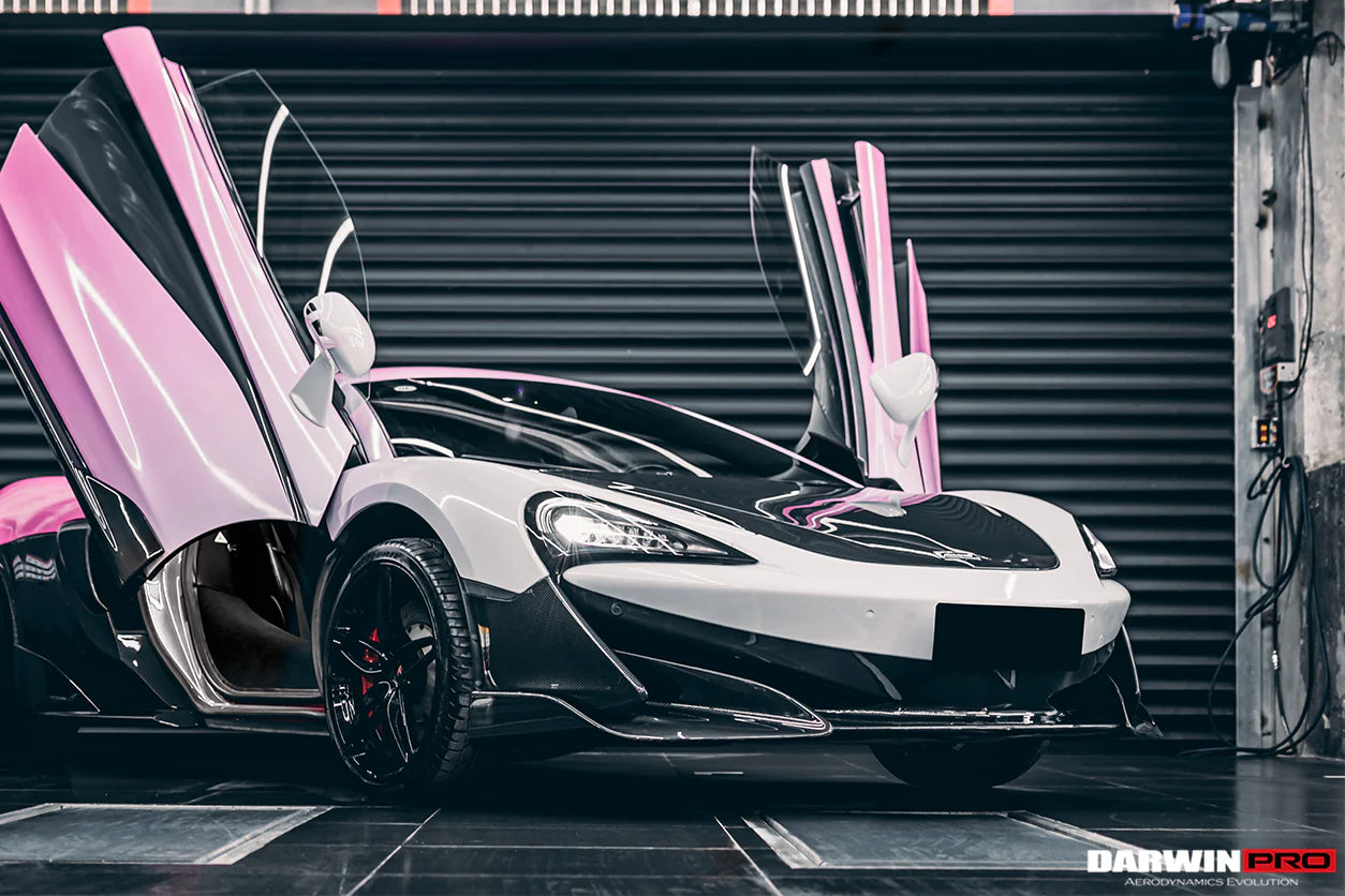 AUTHENTIC DARWINPRO CARBON HOOD BONNET for MCLAREN 540C 570S 570GT 600LT 2015 - 2021
Set includes:

Hood Bonnet
Material: Carbon (Can be made in Forged Carbon)

NOTE: Professional installation is required