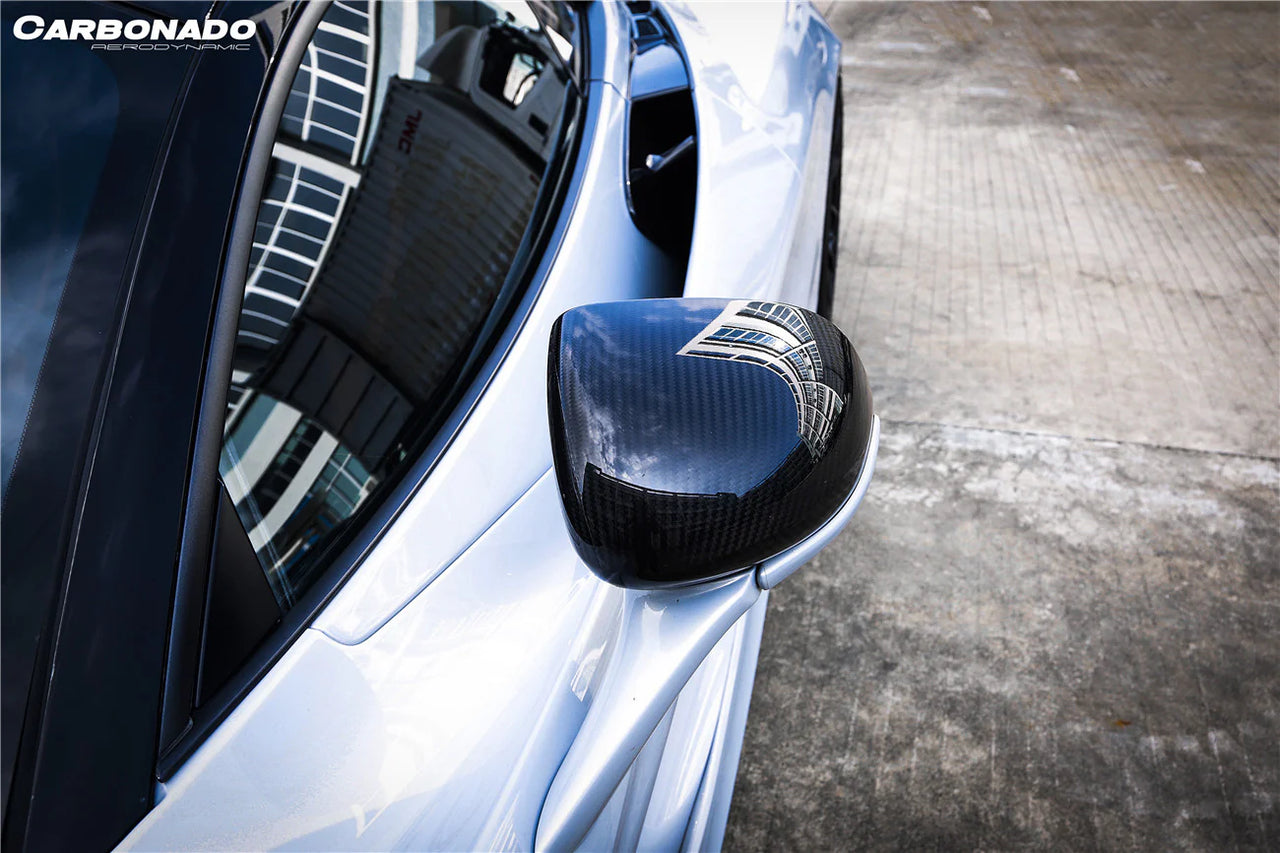 AUTHENTIC DARWINPRO CARBON MIRROR HOUSING for MCLAREN 540c 570s 570gt 600LT 720s 2015 - 2022
Set includes:

Mirrir Housing
Material: Carbon (Can be made in Forged Carbon)

NOTE: Professional installation is required